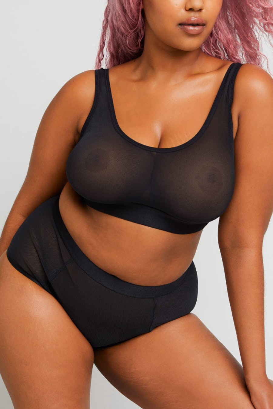 Bras Negative Underwear | Sieve Bra Top Black