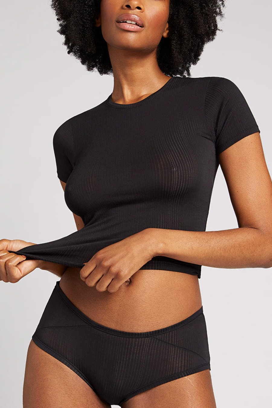 Whipped Negative Underwear | Whipped Baby Tee Black