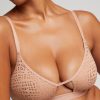 Bras Negative Underwear | Eyelet Lace Cutout Bra Buff