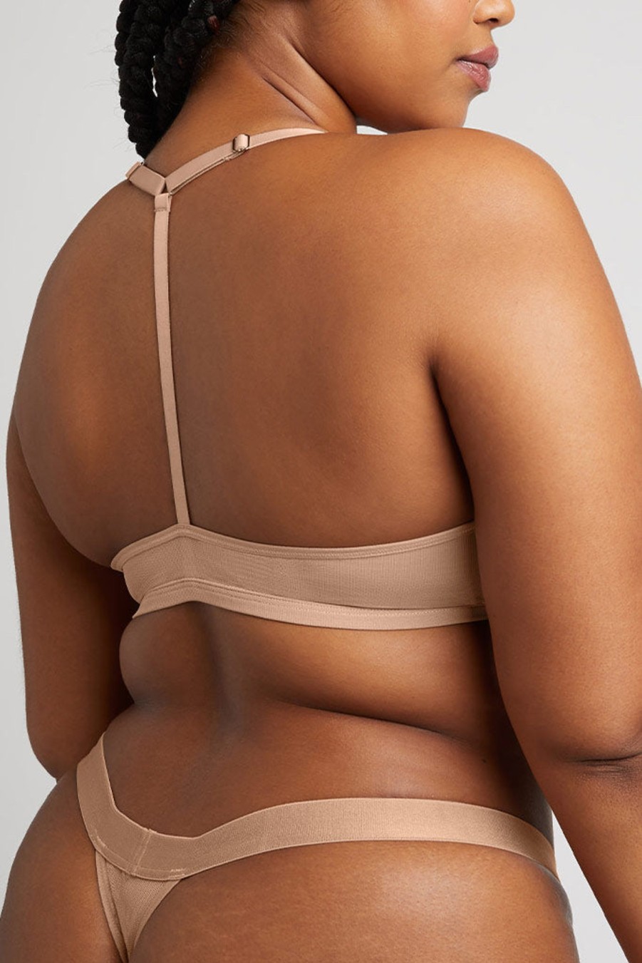 Bras Negative Underwear | Sieve Racerback Bra Buff