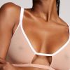 Bras Negative Underwear | Sieve Cutout Bra Buff + White
